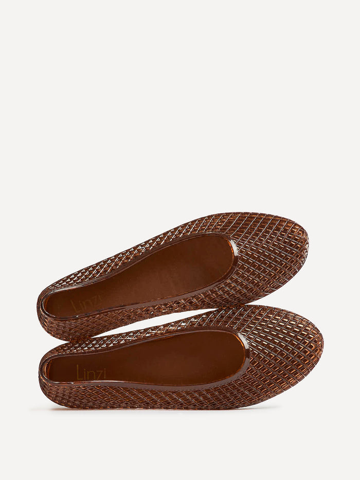 Lagoon Brown Jelly Caged Sandals