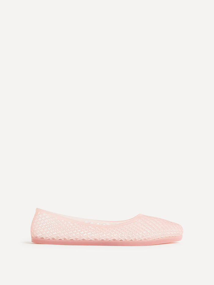 Lagoon Pink Jelly Caged Sandals