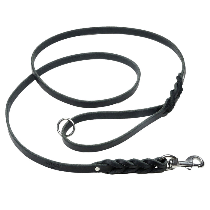 Latigo Leather Leash With Stainless Clasp