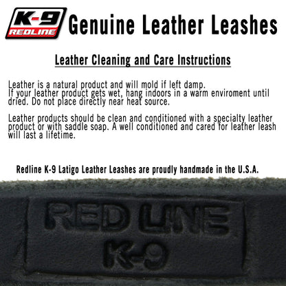 Latigo Leather Leash With Stainless Clasp