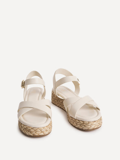 Magnolia Ivory Flatform Sandals