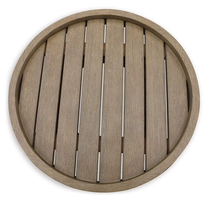 Marina Sun - Round End Table - Beige