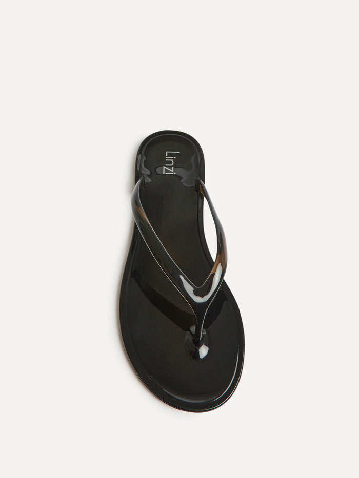 Marine Black Jelly Flip Flops