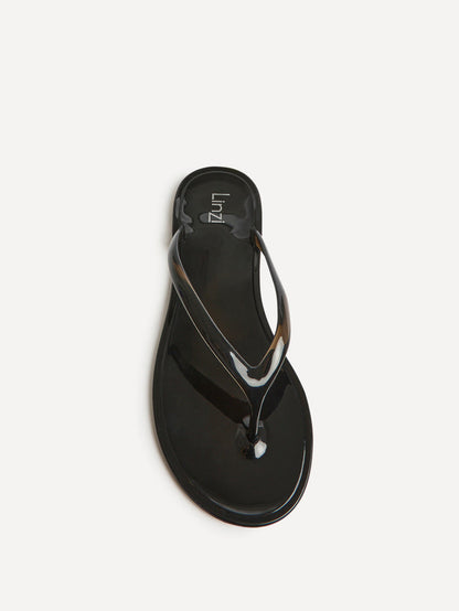 Marine Black Jelly Flip Flops