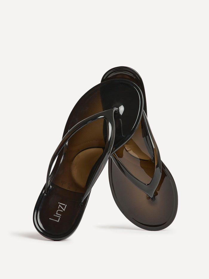 Marine Black Jelly Flip Flops