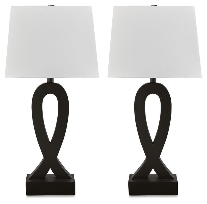 Markellton - Poly Table Lamp (Set of 2) - Black