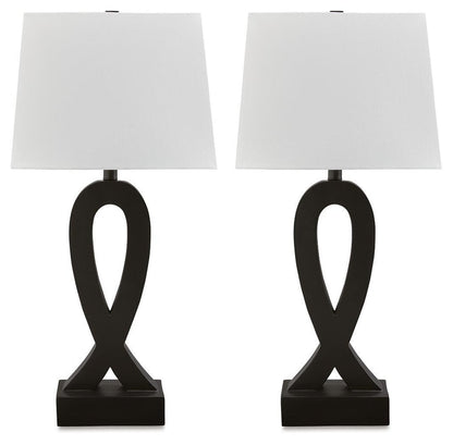 Markellton - Poly Table Lamp (Set of 2) - Black