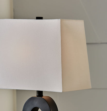 Markellton - Poly Table Lamp (Set of 2) - Black