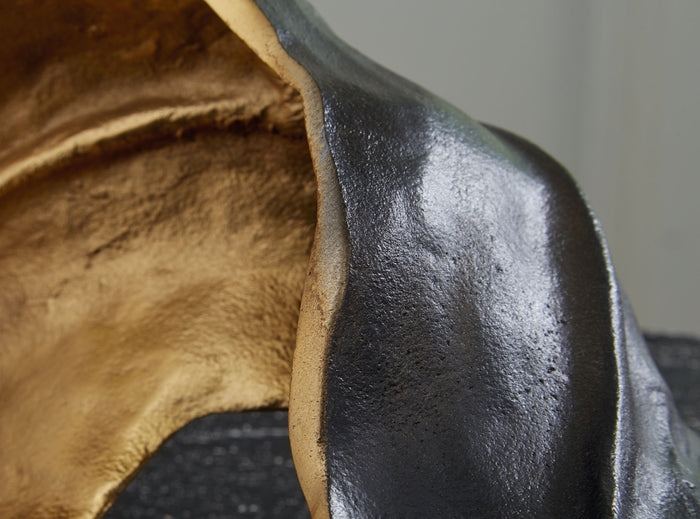 Melinda - Sculpture - Black / Gold Finish