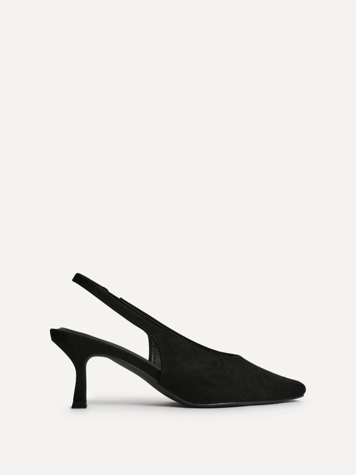 Method Black Square Toe Court Heels