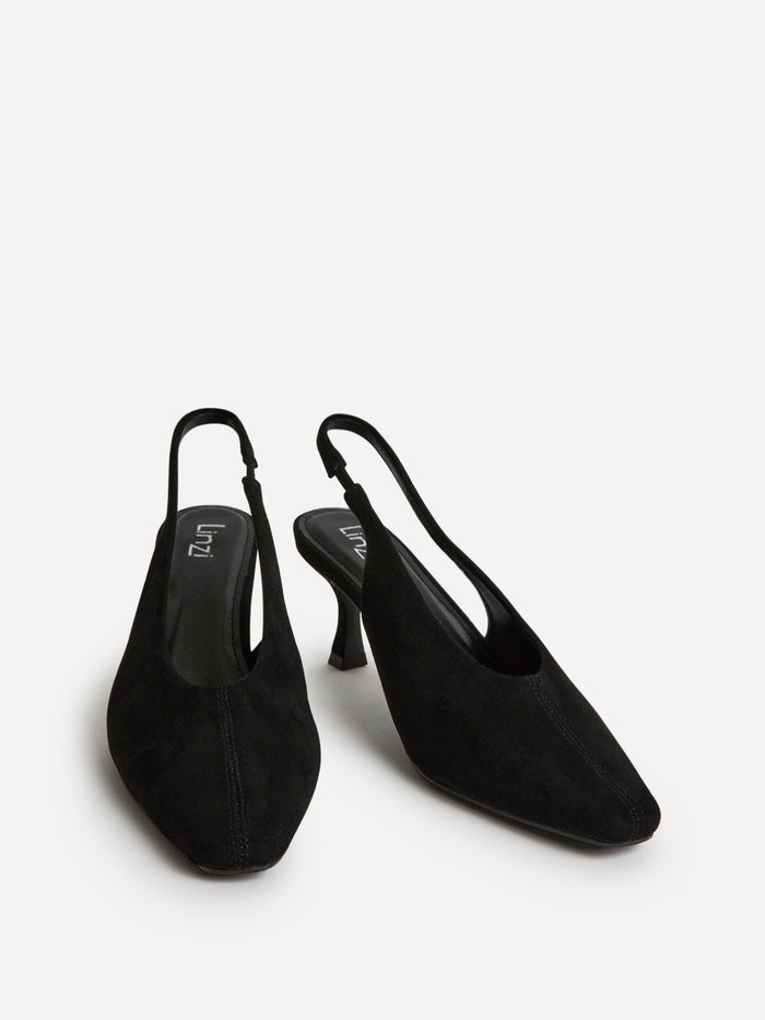 Method Black Square Toe Court Heels