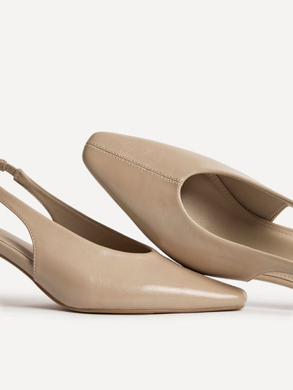 Method Nude Square Toe Court Heels