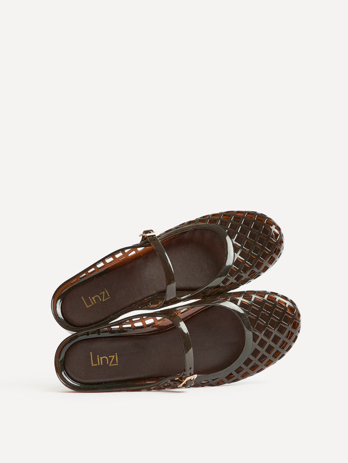 Mirage Brown Jelly Slip On Sandals