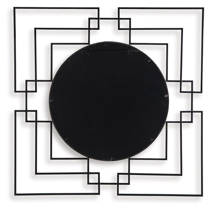 Oceanal - Accent Mirror - Black / Gold Finish