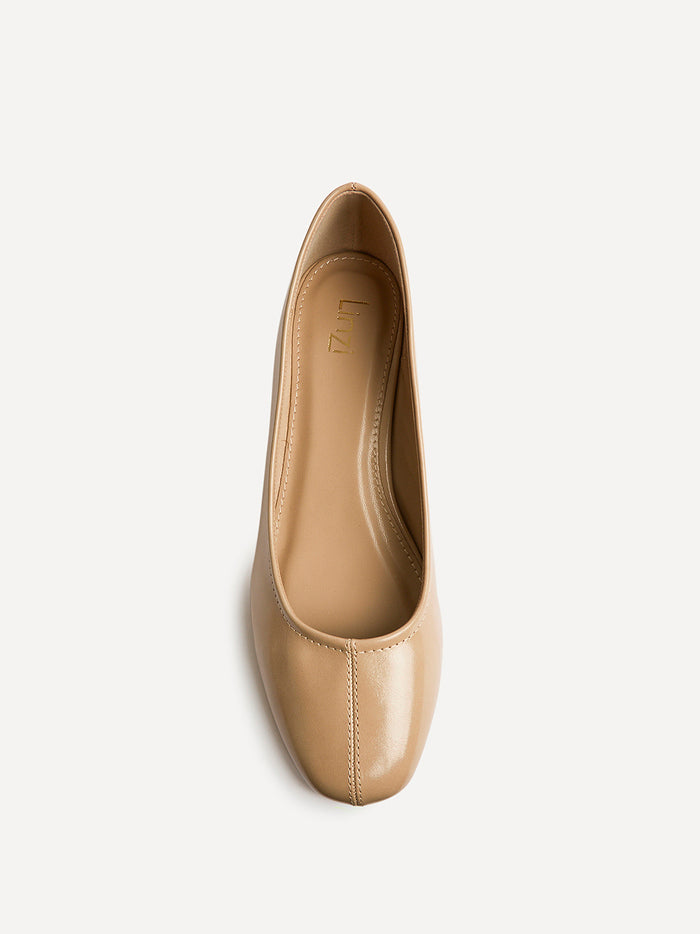 Origin Nude Low Block Court Heels