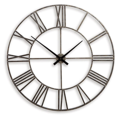 Paquita - Wall Clock - Antique Silver