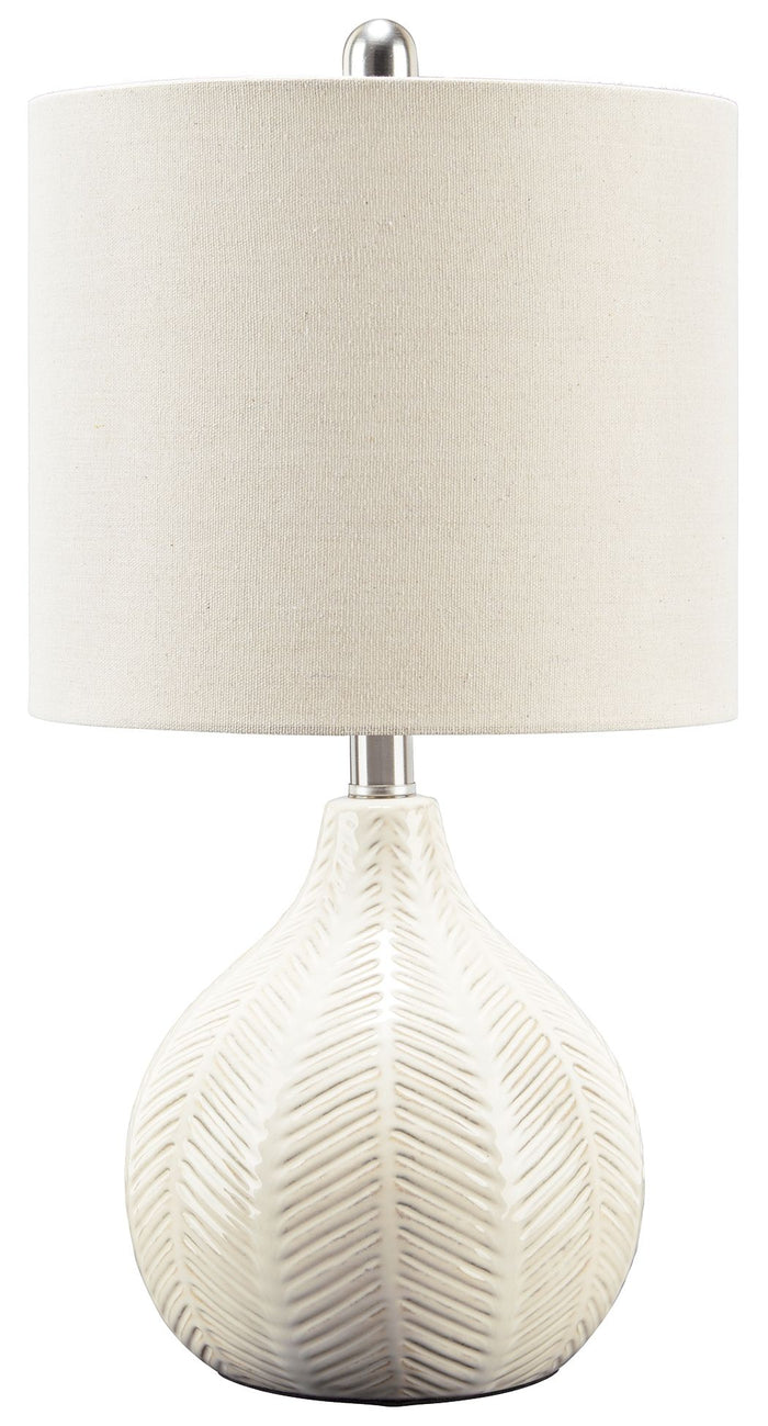Rainermen - Ceramic Table Lamp  - Off White