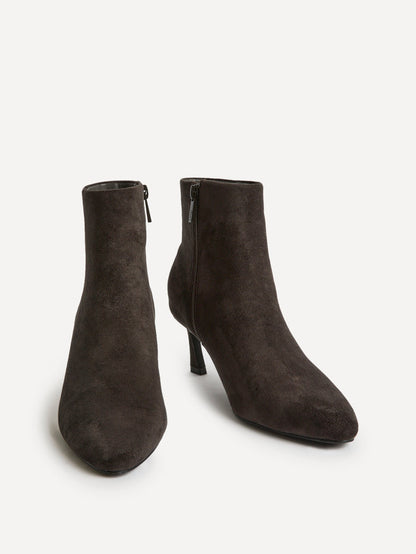 Reserve Grey Stiletto Ankle Boots