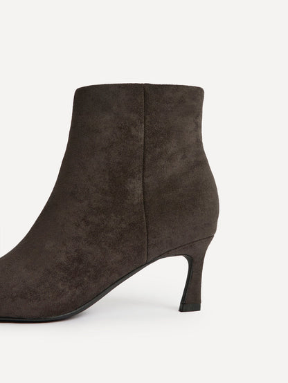 Reserve Grey Stiletto Ankle Boots