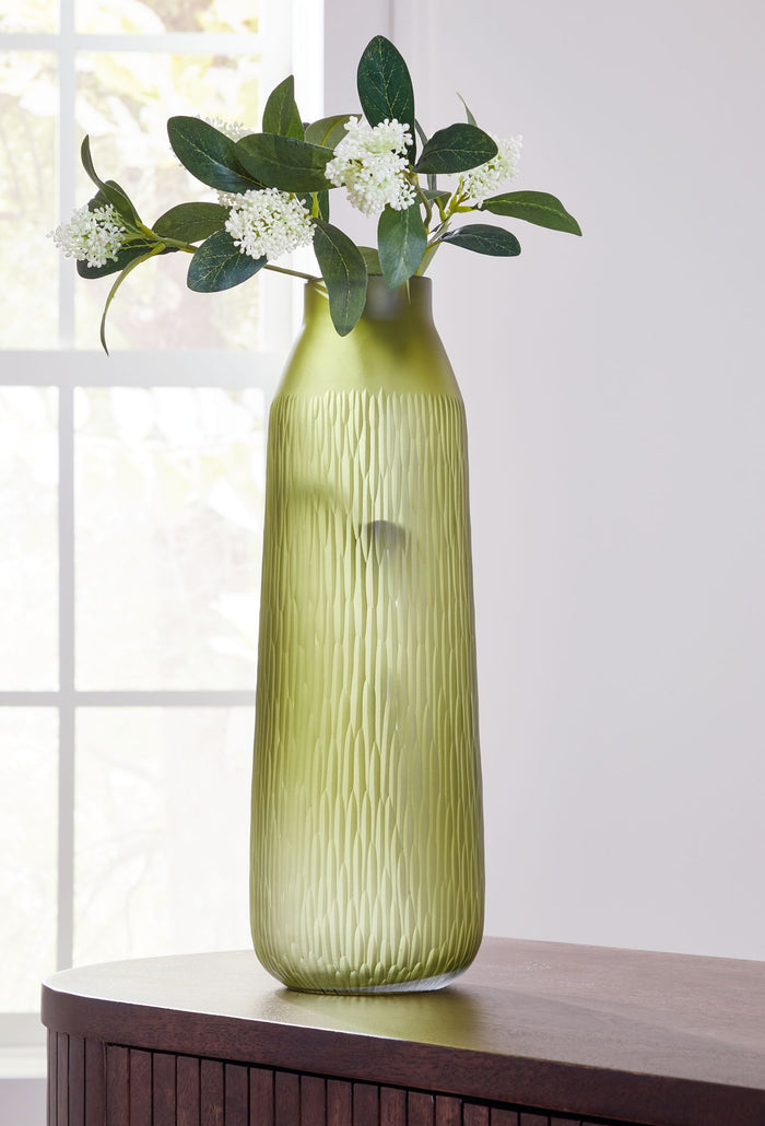Scottyard - Vase - 17" - Olive Green