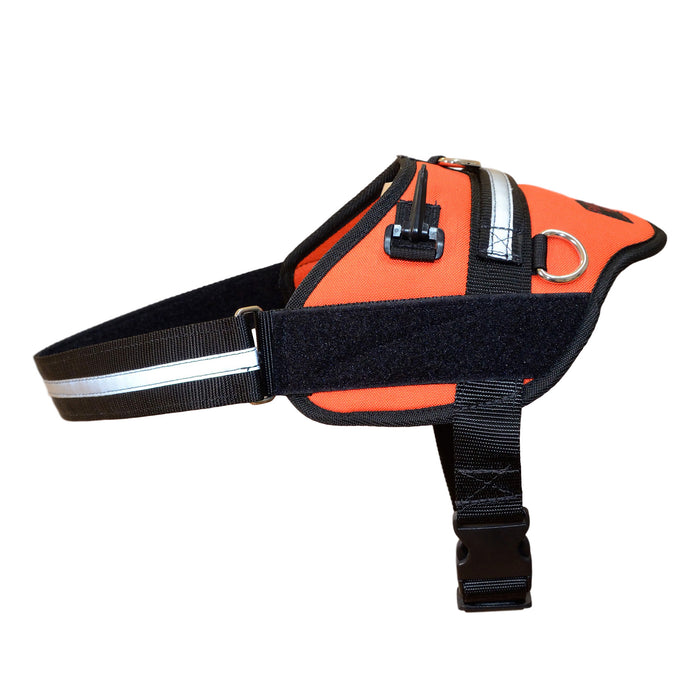 Small (23" - 26" Girth) / Orange Nylon / Harness Only