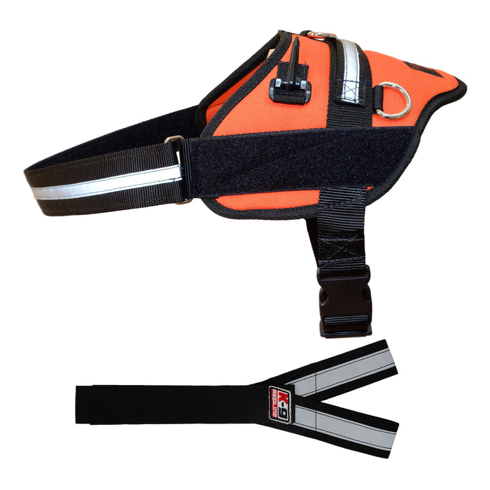 Small (23" - 26" Girth) / Orange Nylon / Optional Y-strap