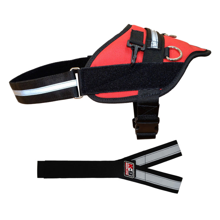 Small (23" - 26" Girth) / Red Nylon / Optional Y-strap