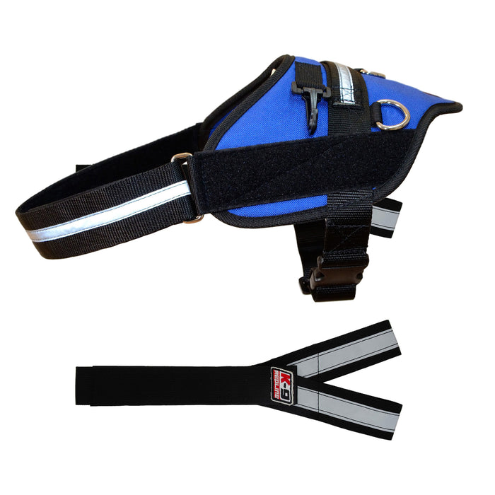 Small (23" - 26" Girth) / Blue Nylon / Optional Y-strap