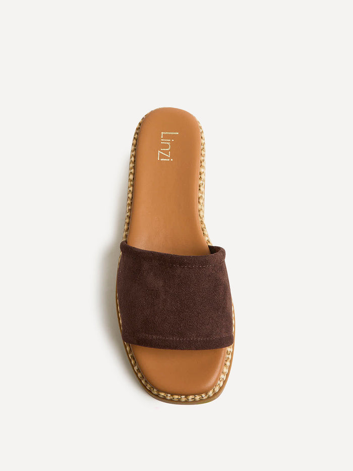 Stay Brown Flatform Mule Sandals