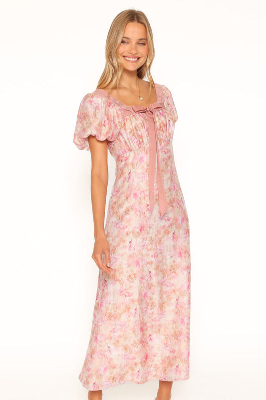 DRESSES Therese Midi Dress - Pink Floral