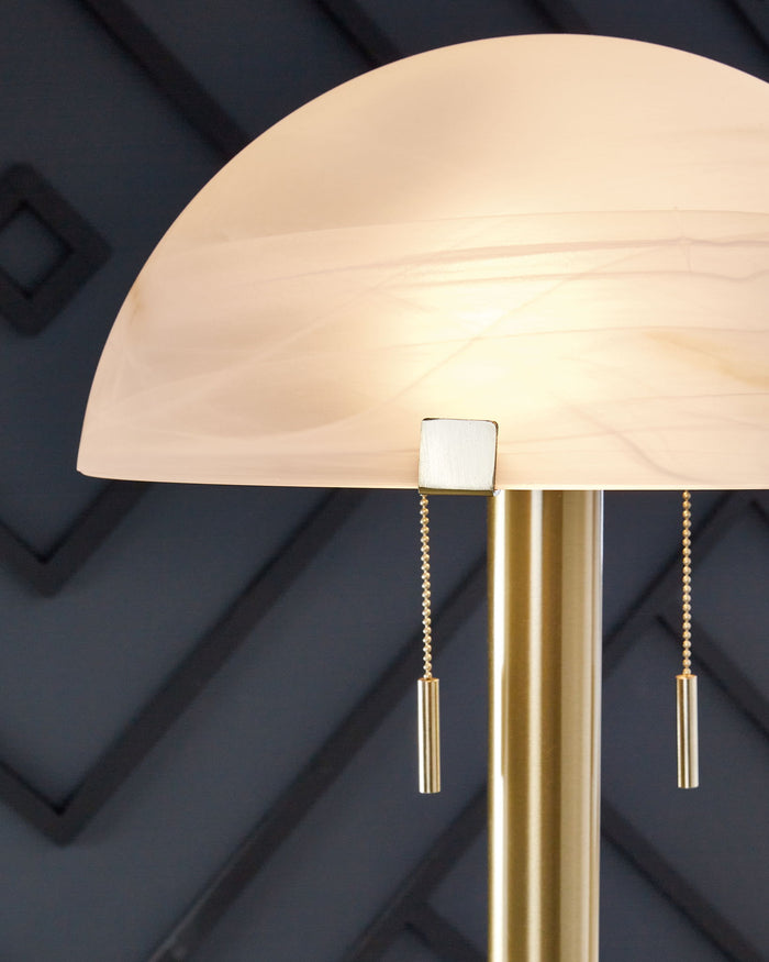 Tobbinsen - Metal Floor Lamp - Brass Finish