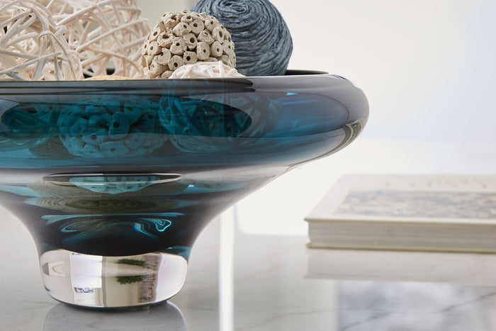 Vallborough - Bowl - Teal Blue