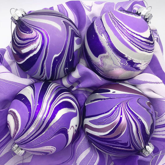 Violet Ornament Set - No One Alike
