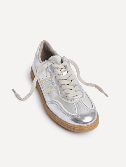 Vortex Silver Trainers