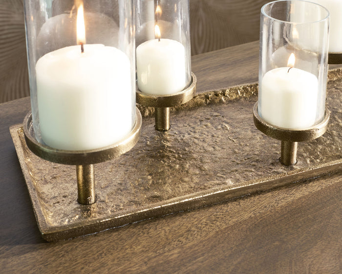 Wallmond - Candle Holder - Antique Brass Finish