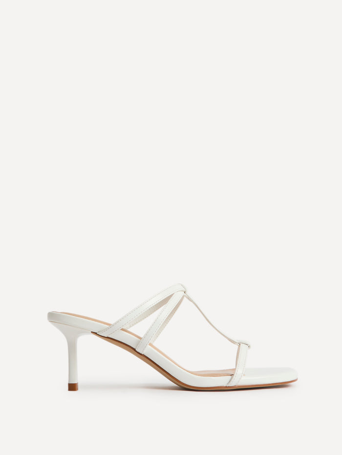 Westside White Mule Heels