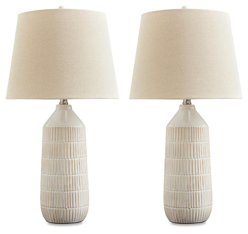 Willport - Ceramic Table Lamp (Set of 2) - Off White