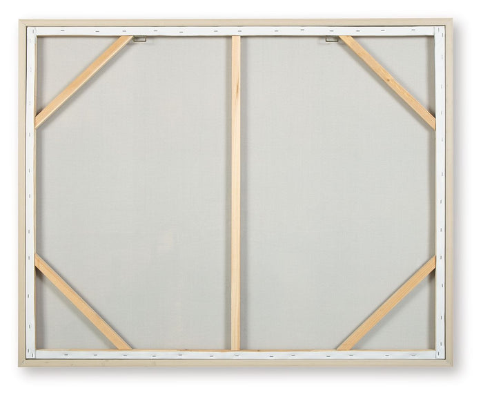Worthney - Wall Art - Blue / White / Brown